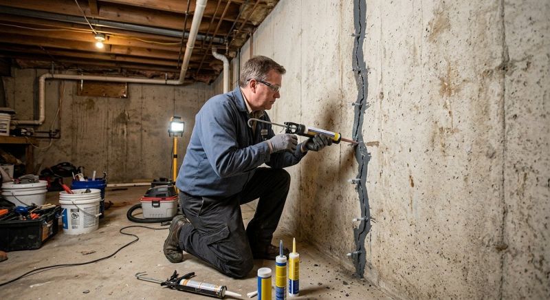 Basement Crack Repair in Lake Arrowhead, CA