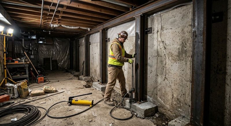 Basement Stabilization in Lake Arrowhead, CA