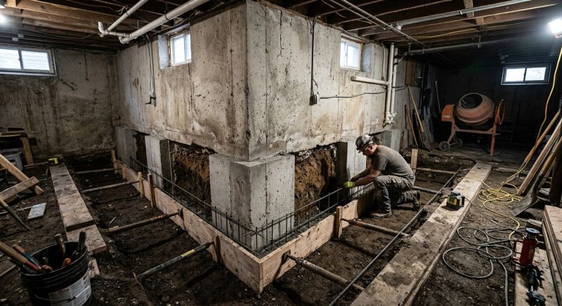 Basement Underpinning in Lake Arrowhead, CA