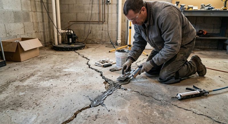 Cracked Basement Floor Repair in Lake Arrowhead, CA