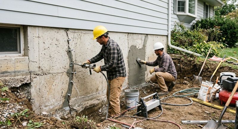 Cracked Foundation Repair in Crestline, CA