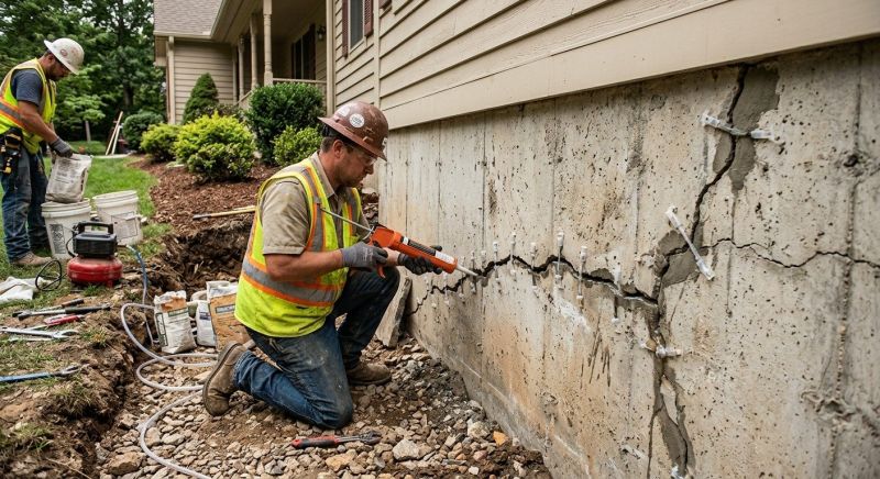 Cracked Foundation Repair in Fontana, CA