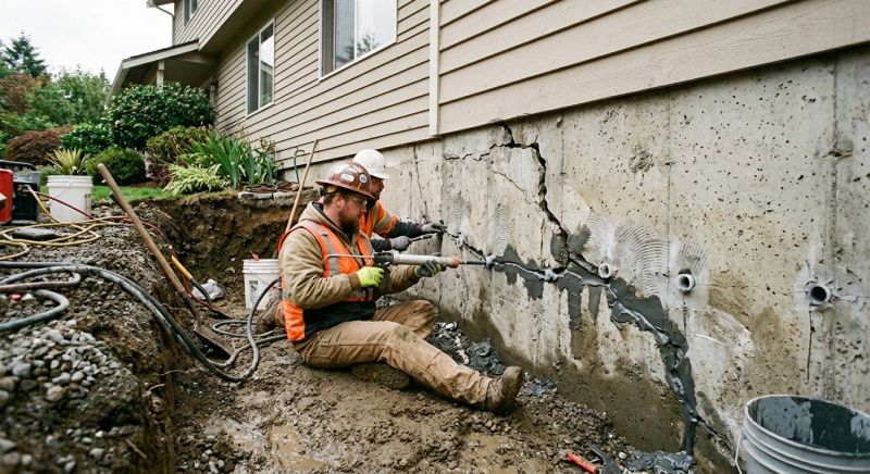 Cracked Foundation Repair in Fontana, CA