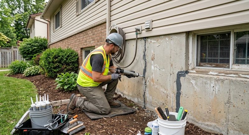 Foundation Crack Sealing in Lake Arrowhead, CA