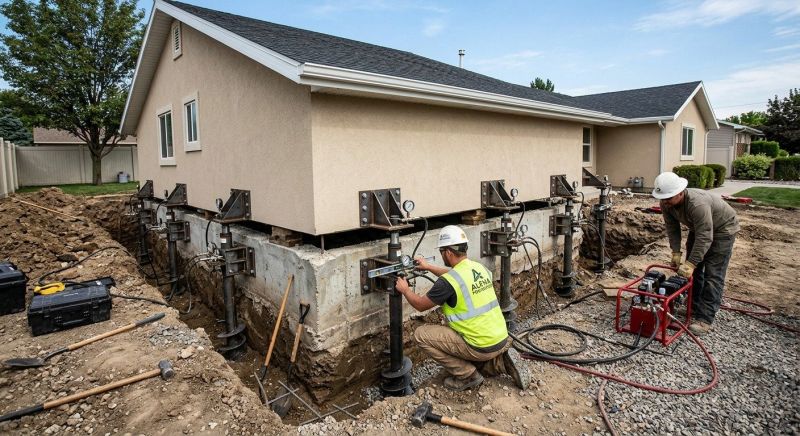 Foundation Pier Leveling in Lake Arrowhead, CA