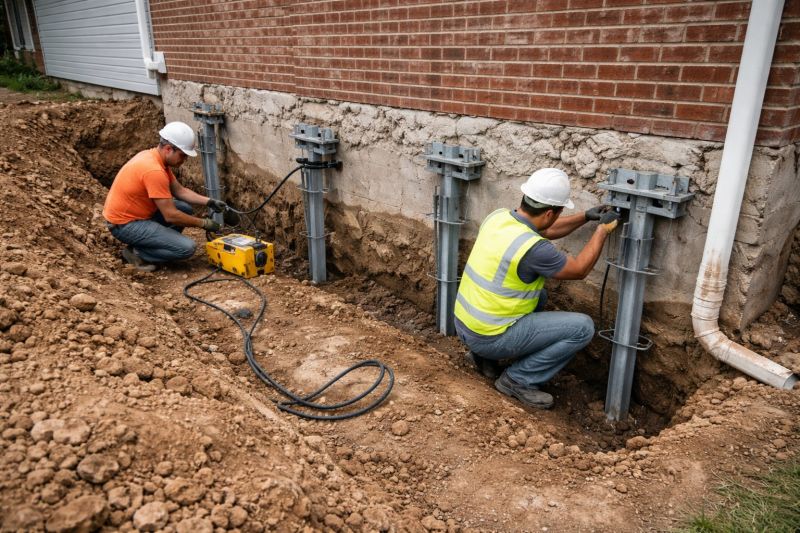 Helical Piers Installation in Lake Arrowhead, CA