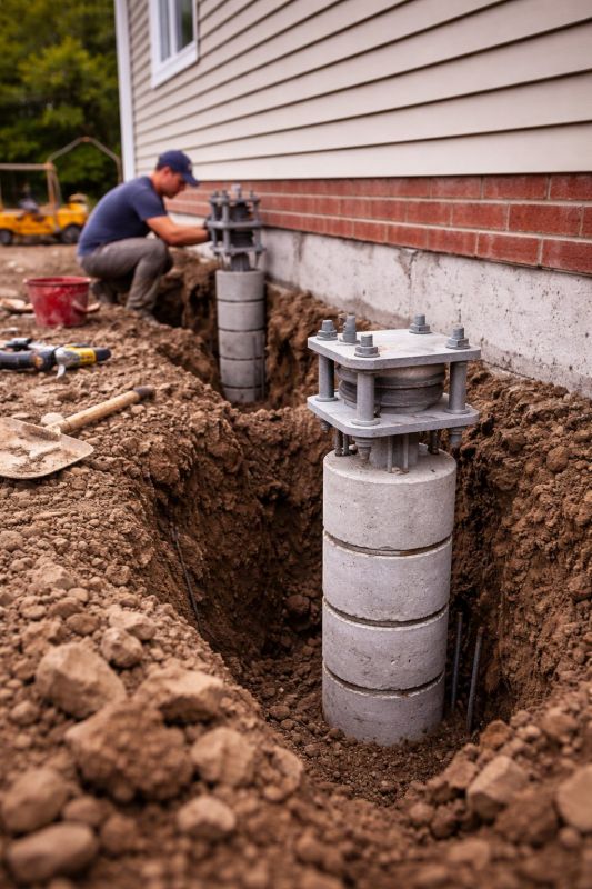 Helical Piers Installation in Lake Arrowhead, CA