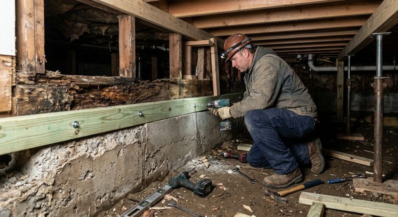 Sinking Foundation Repair in Crestline, CA